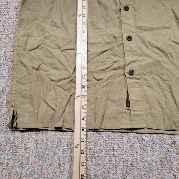 The Territory Ahead Shirt Mens XL Multi Fade Linen Button Up Short Sleeve Casual - Picture 8 of 12